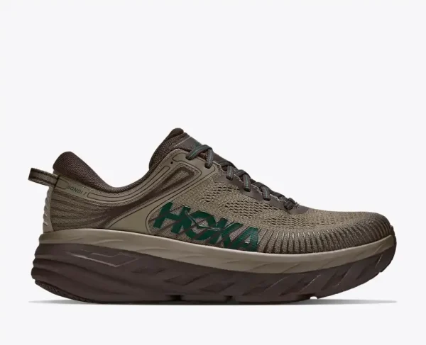 HOKA Bondi 7 Antique Olive Cast Iron
