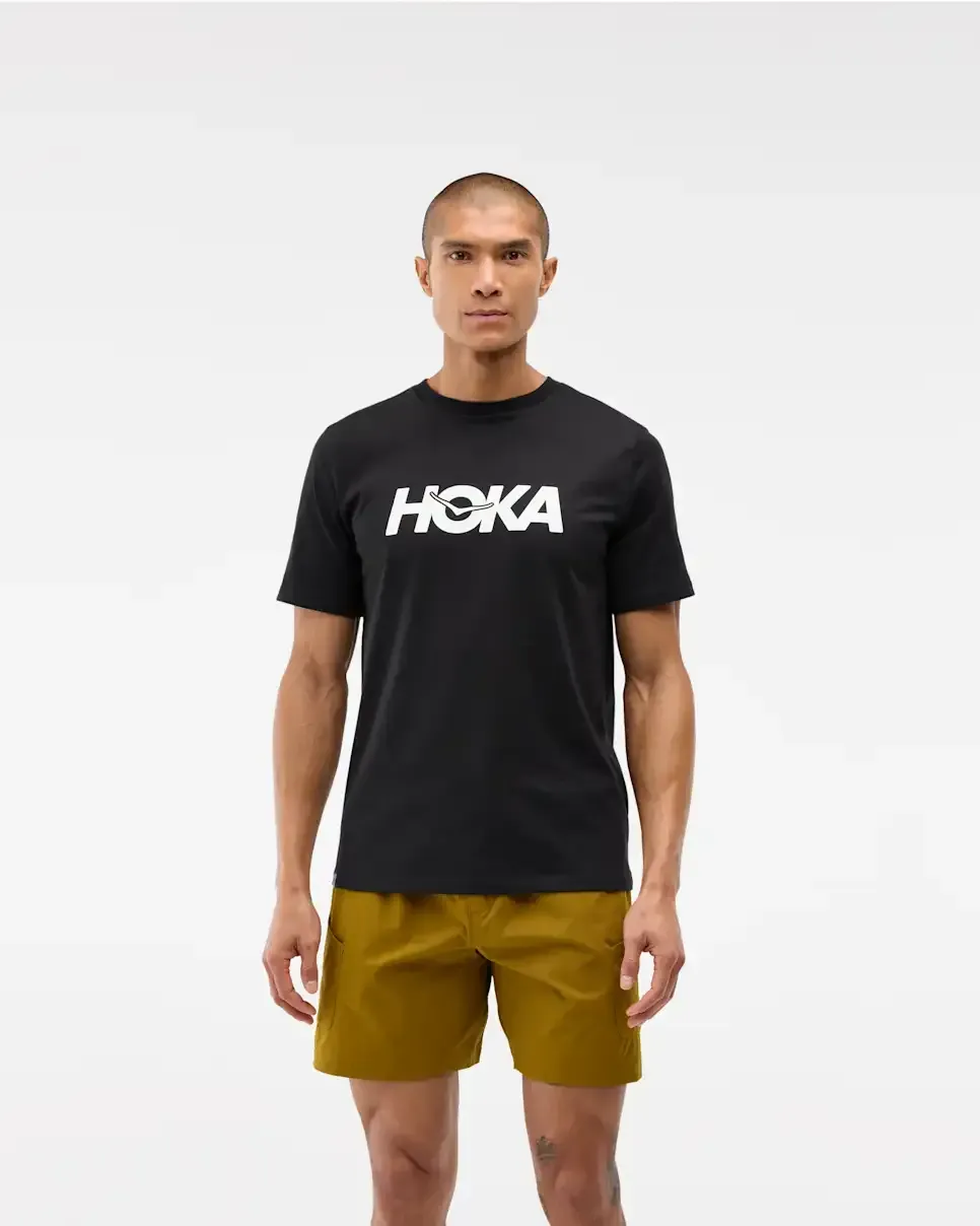 HOKA Core Logo Graphic Tee Black