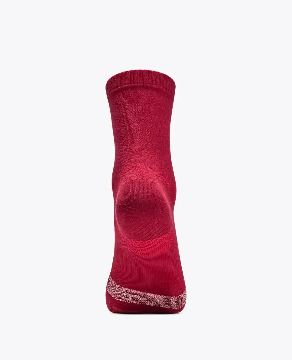 HOKA Merino Crew Sock Red Agate