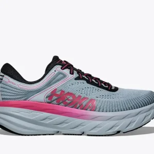 HOKA Bondi 7 Mineral Blue Rhubarb (Women's)