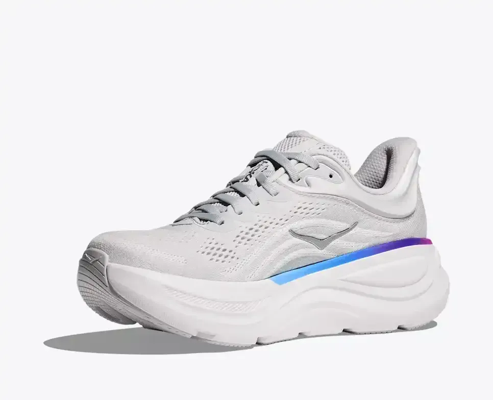 HOKA Bondi 9 Cosmic Grey White Mesh (Women's)